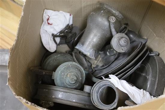 A collection of sundry pewter wares